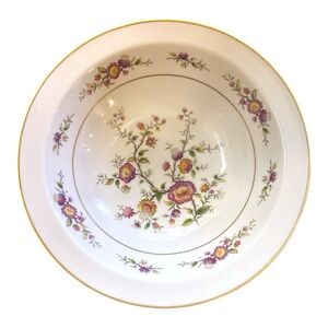 Noritake Asian Song 7151 Serving Bowl 10” Ivory China Gold Rim Japan